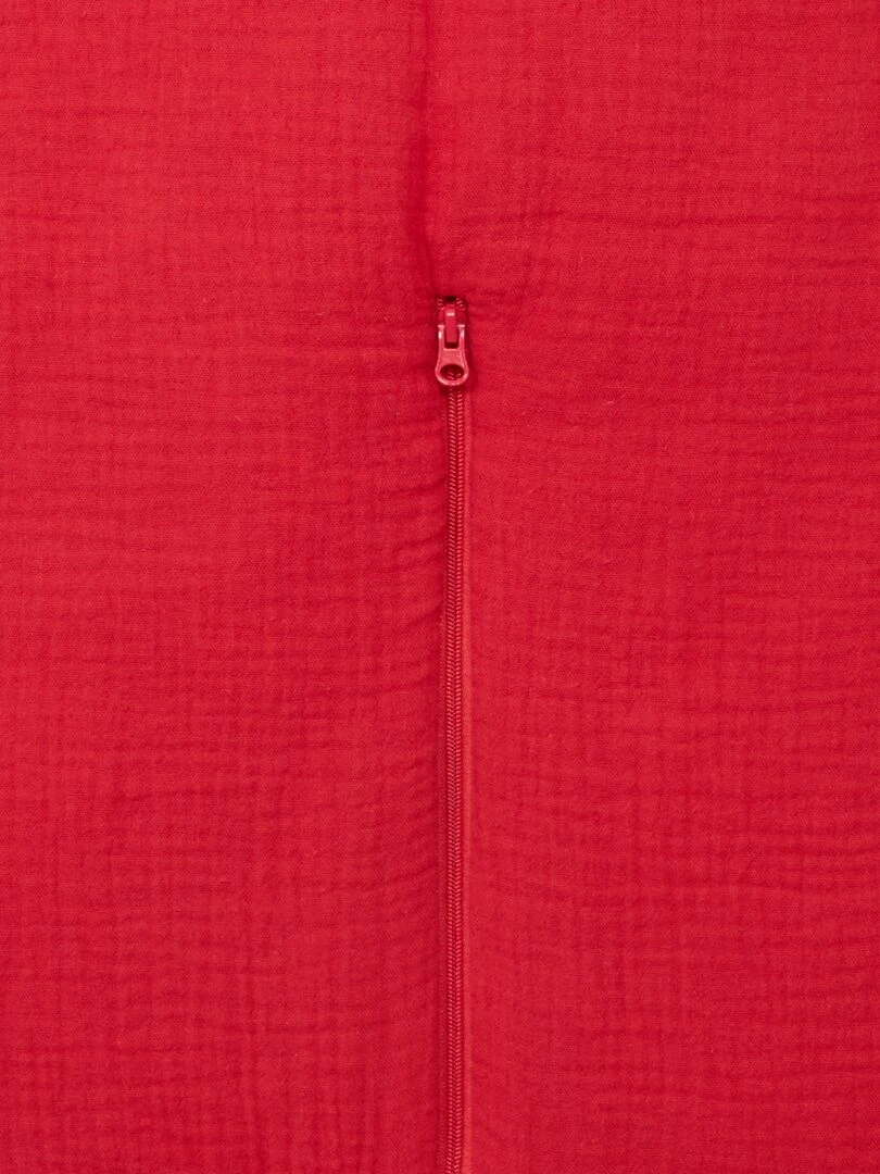 Gigoteuse en gaze de coton 'Petit Béguin'   TOG 2   Rouge/blanc