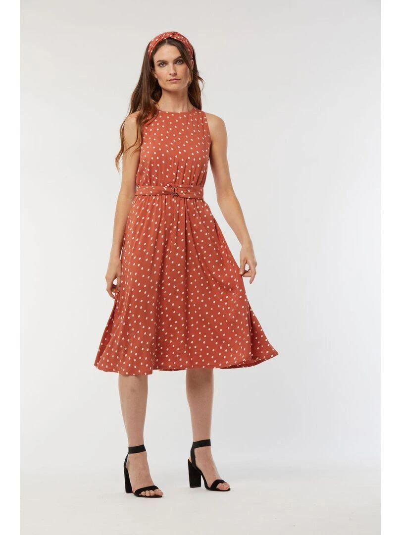 Lee Cooper   Robe sans manches viscose  LILOU   Orange