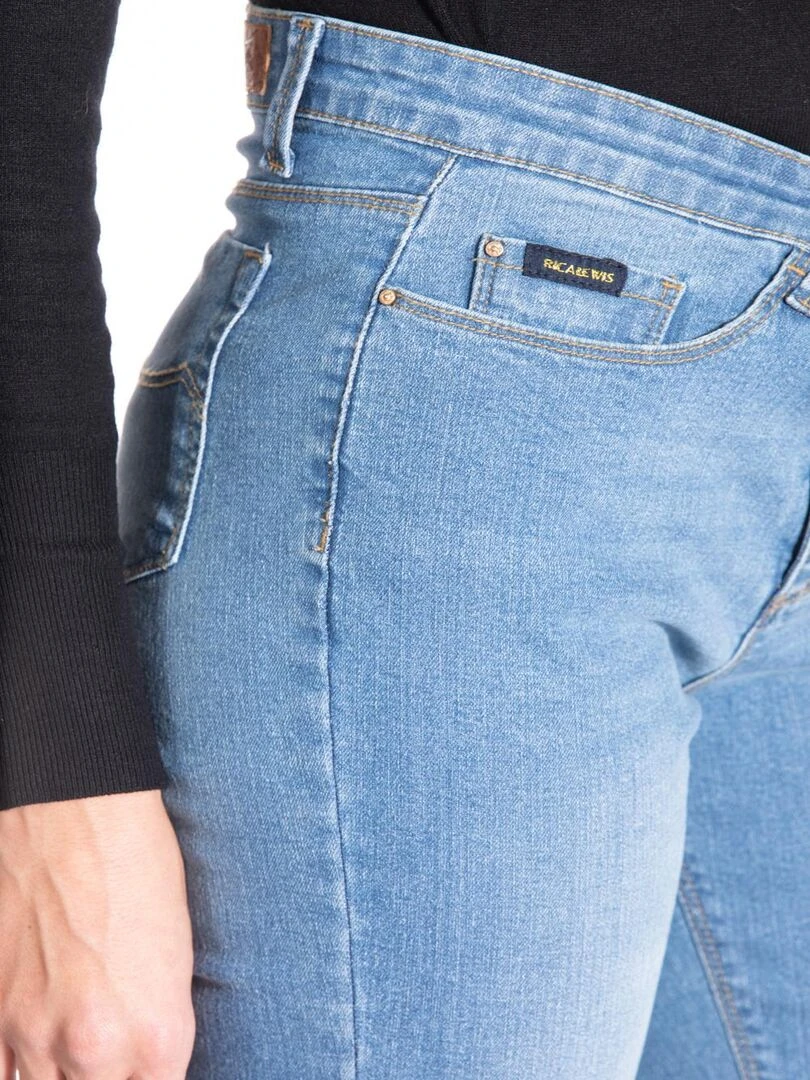 Jeans coupe droite denim stretch brossé ZOE 'Rica Lewis'   Bleu