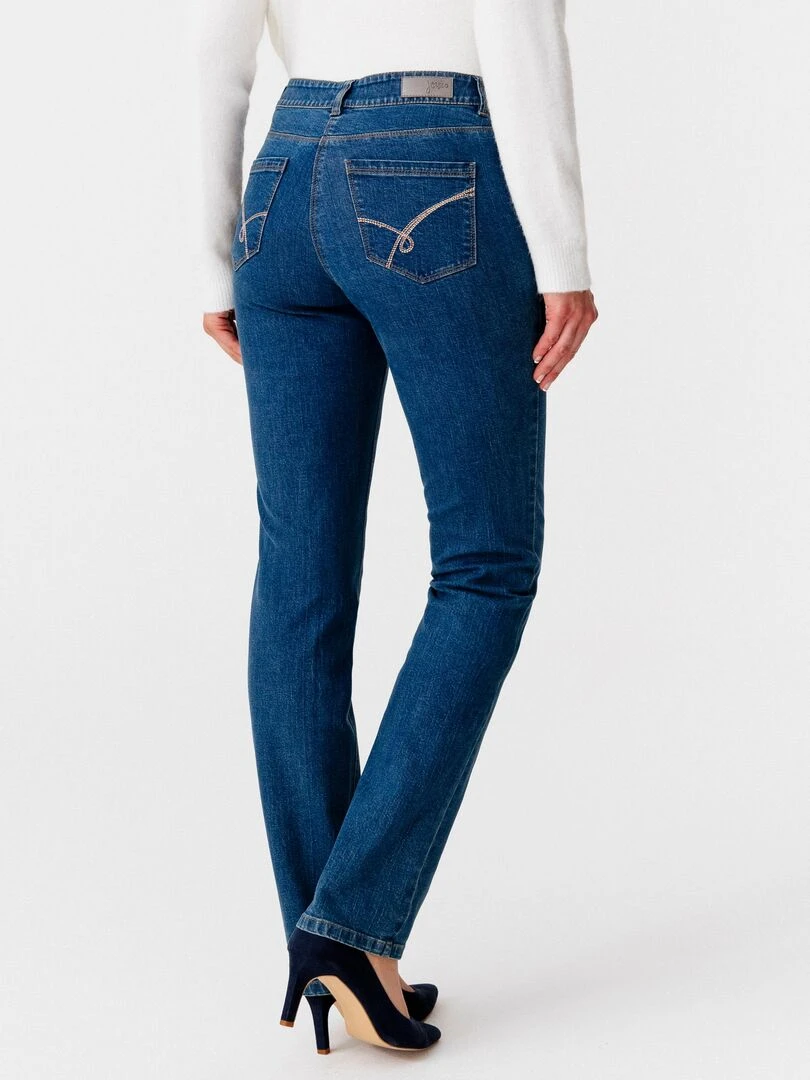Pantalon denim  coupe droite Perfect Fit by Damart   Damart   Bleu
