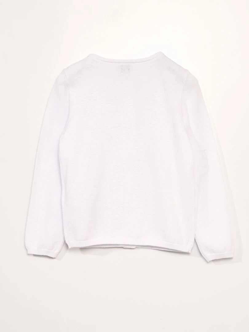 Gilet uni à pressions aimantées   So Easy   blanc