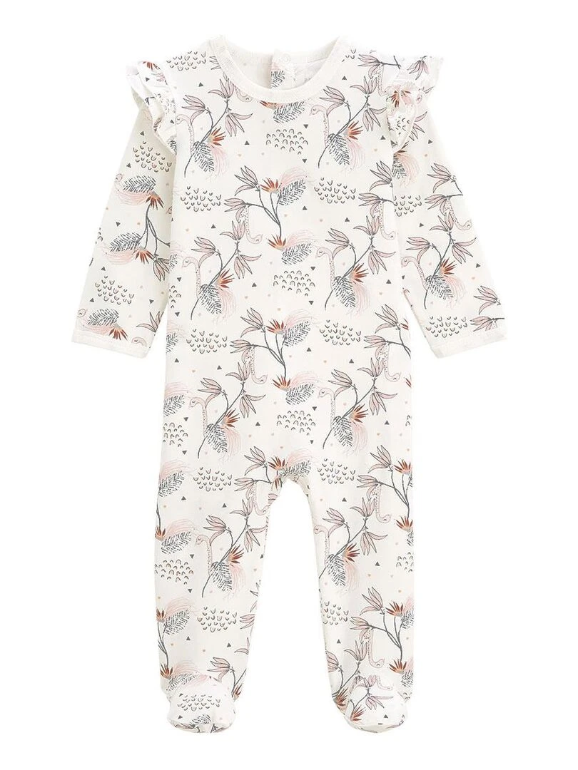 Pyjama bébé Exotic Bird Ecru