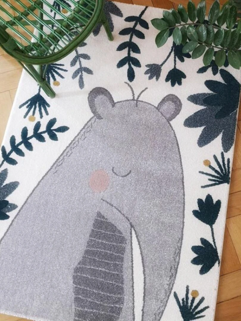 Tapis Rectangulaire Tapir Boris (120 X 170 Cm) Gris