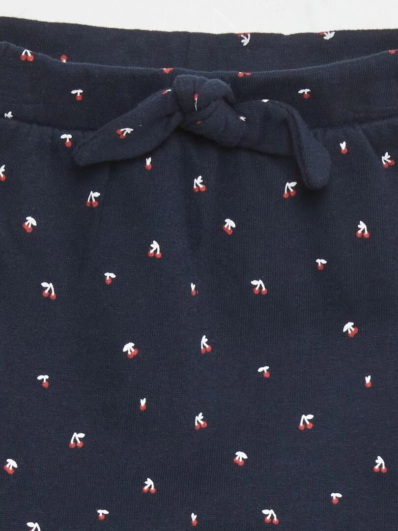 Pantalon sarouel Bleu/cerise