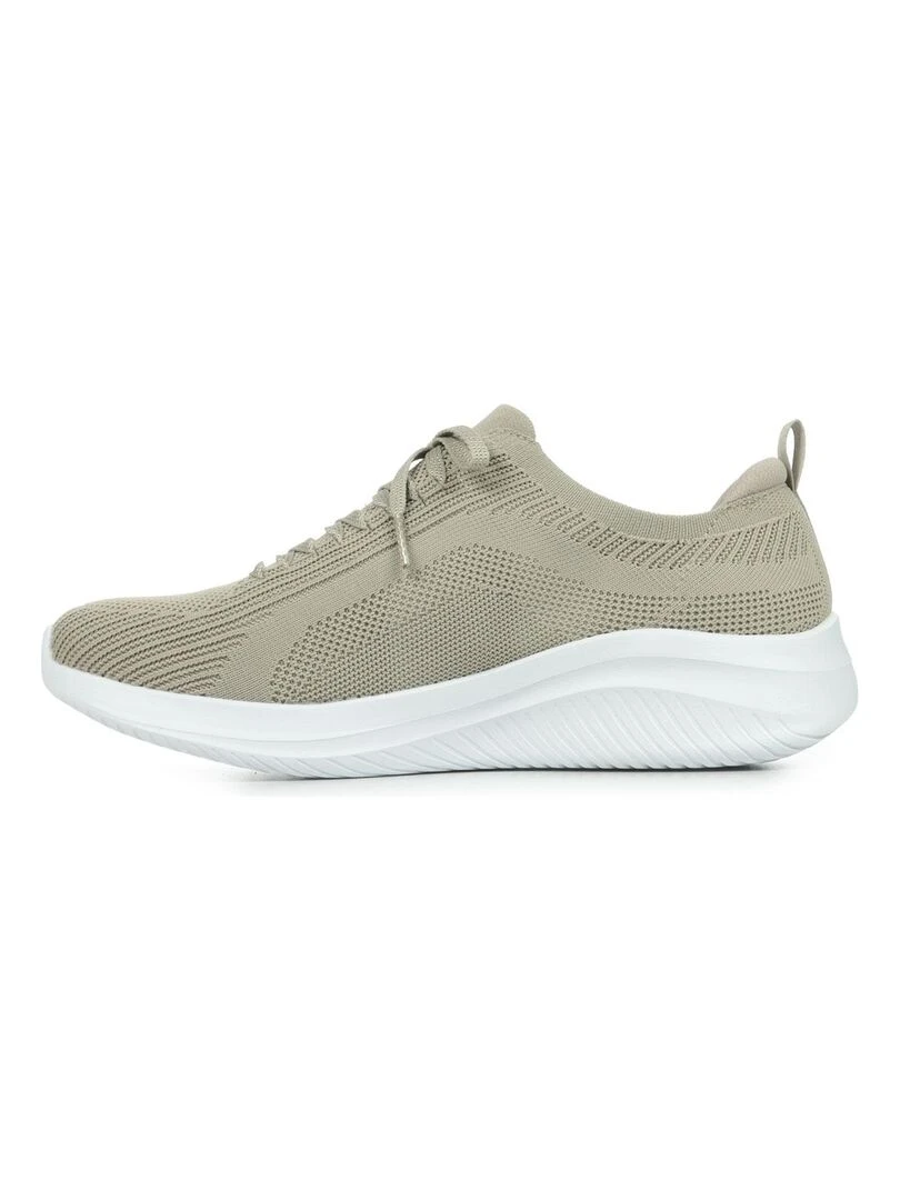 Baskets Skechers Ultra Flex 3.0 Big Plan   Blanc Marron