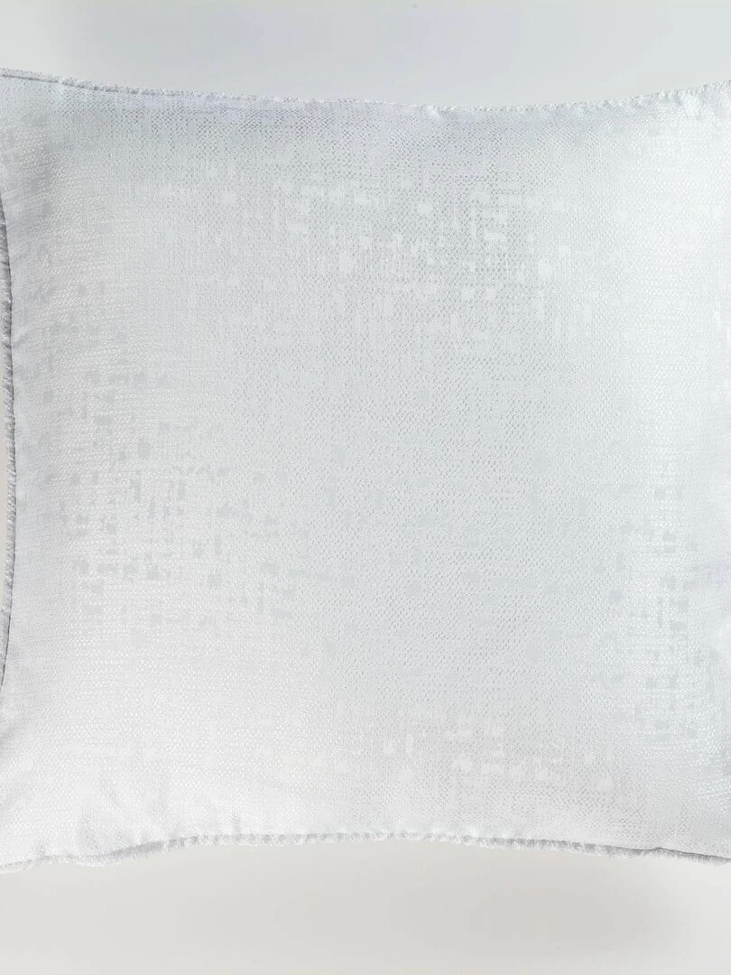 Coussin Passepoil polyester Collection Jacquard Adamo Blanc