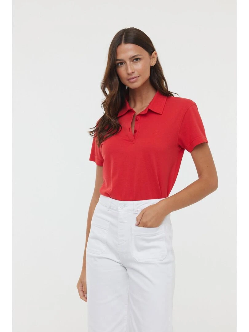 Lee Cooper Polo manches courtes coton BAELLE Rouge