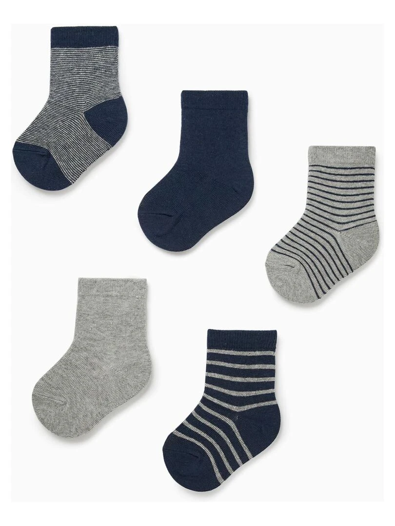 5 Paires de Chaussettes Bébé Garçon ESSENTIALS LINE Multicolore