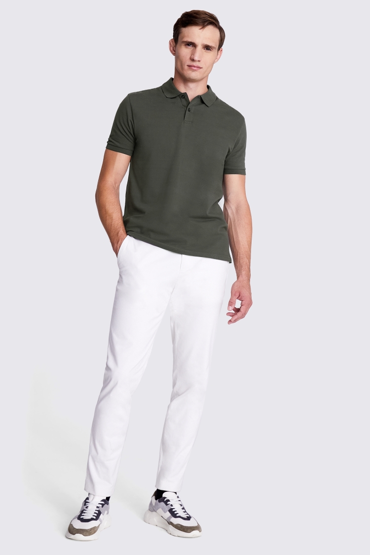 Apple Green Pique Polo Shirt   Buy Online at Moss