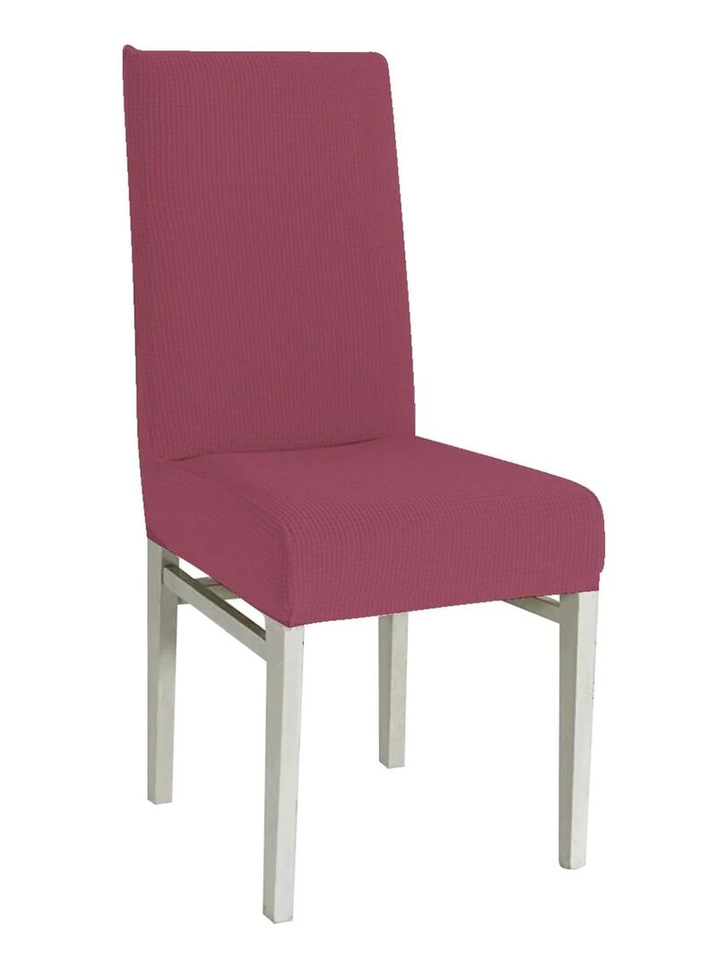 1 Housse de chaise extensible Fuschia Rose fushia
