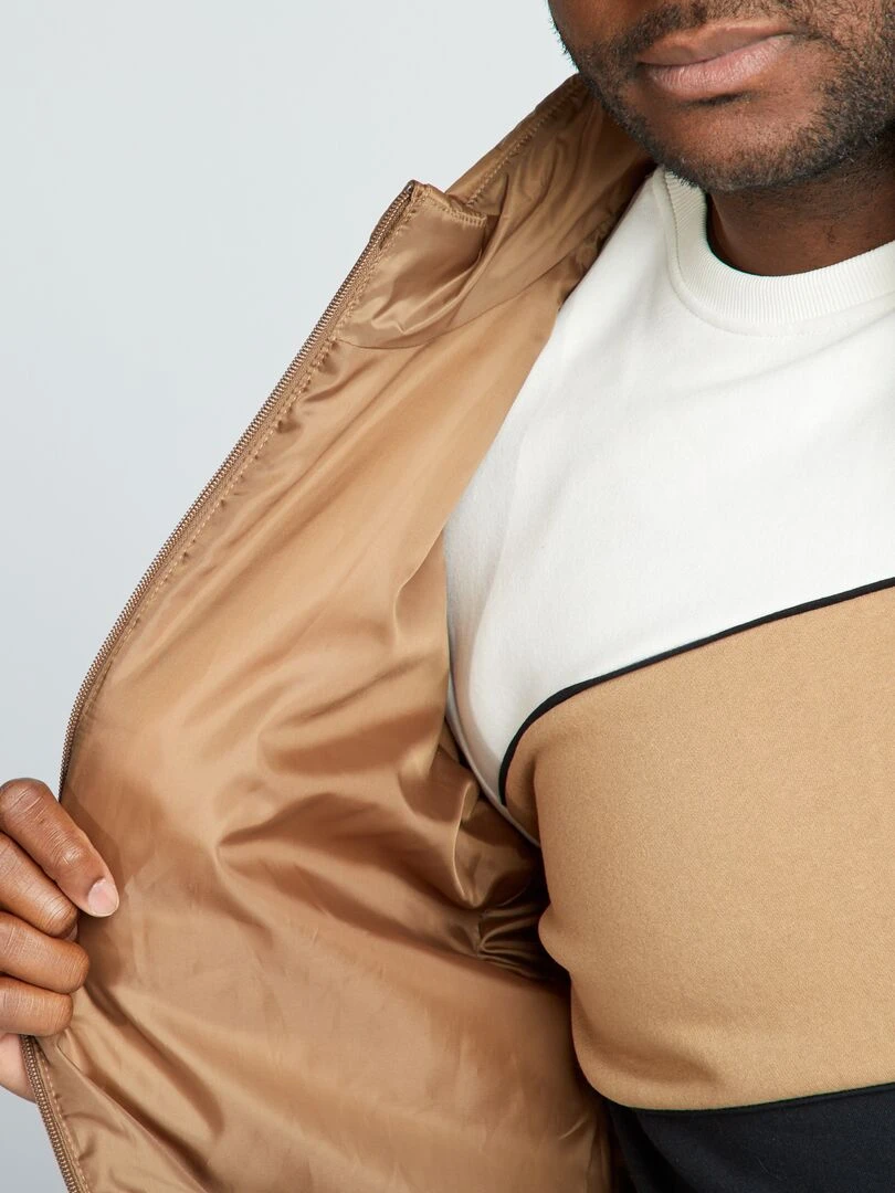 Doudoune en bouteilles recyclées   Marron