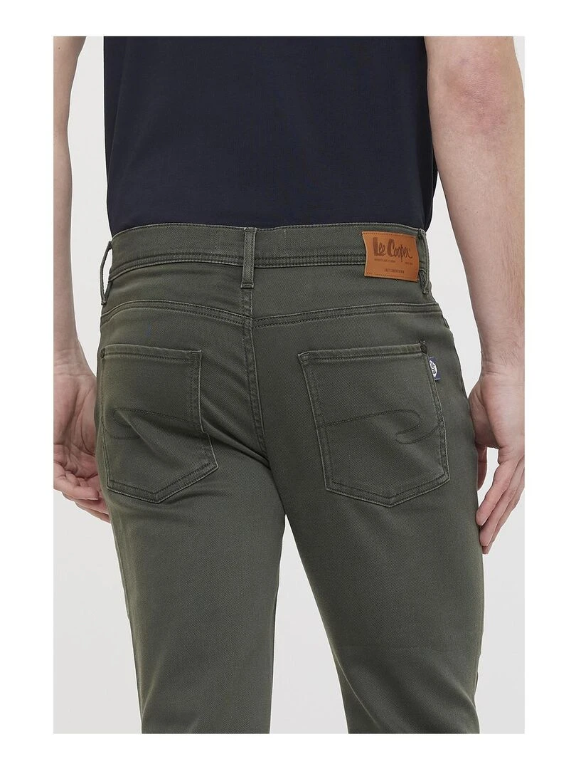Lee Cooper   Pantalon coton straight LC122   Kaki