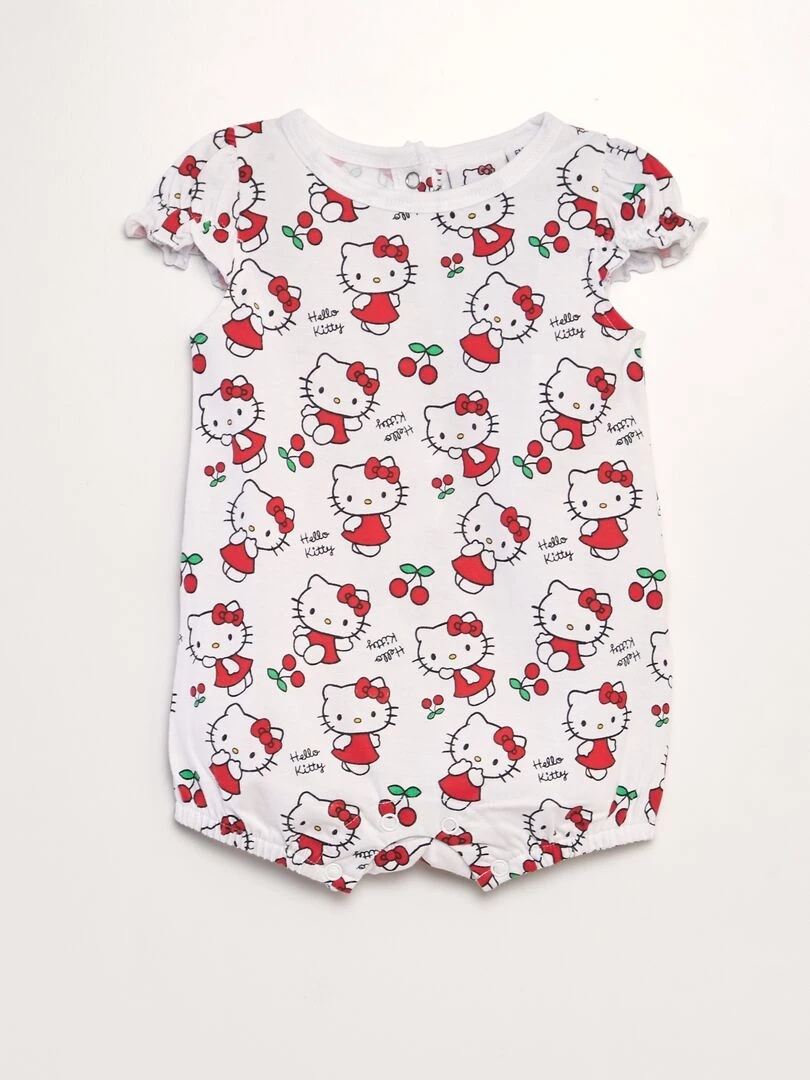 Barboteuse 'Hello Kitty' BLANC
