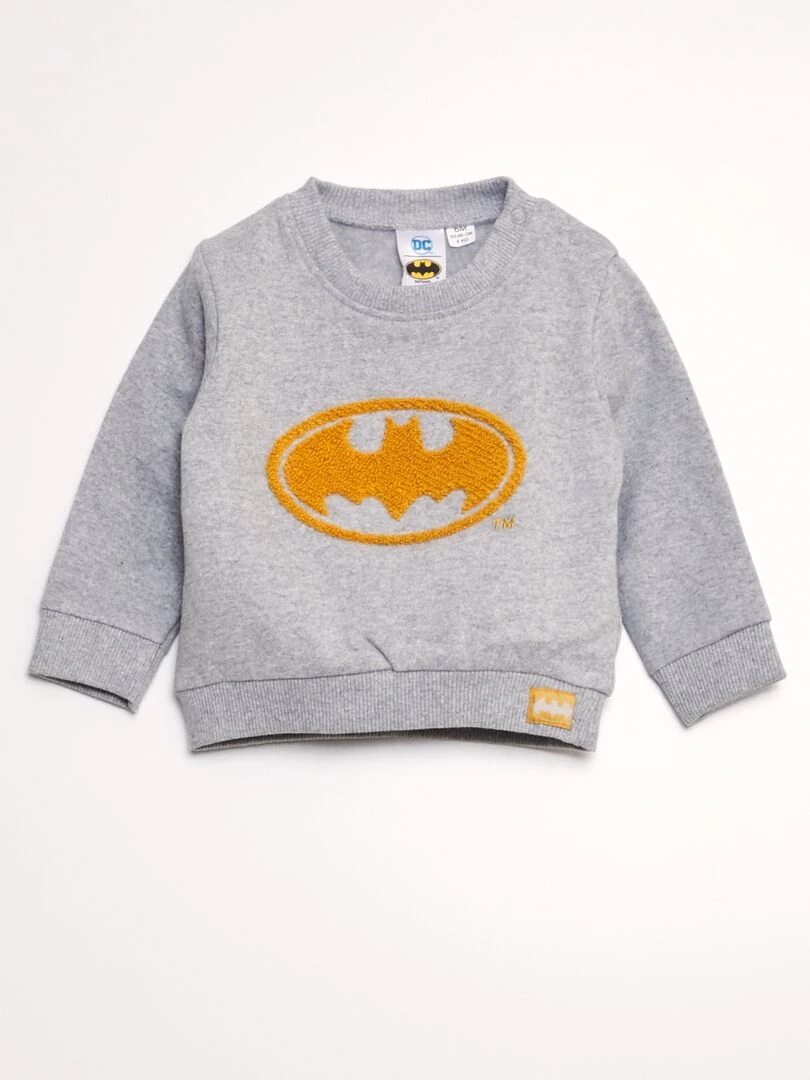 Sweat en molleton 'Batman' Gris clair