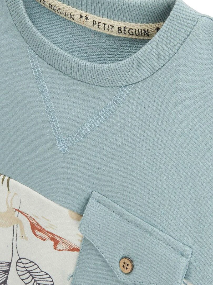 Sweat shirt enfant Atsou   Bleu