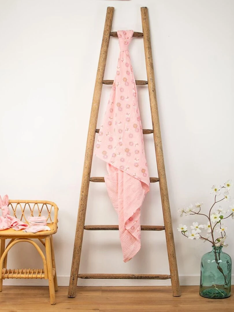 Maxi lange en gaze de coton Rosella Rose