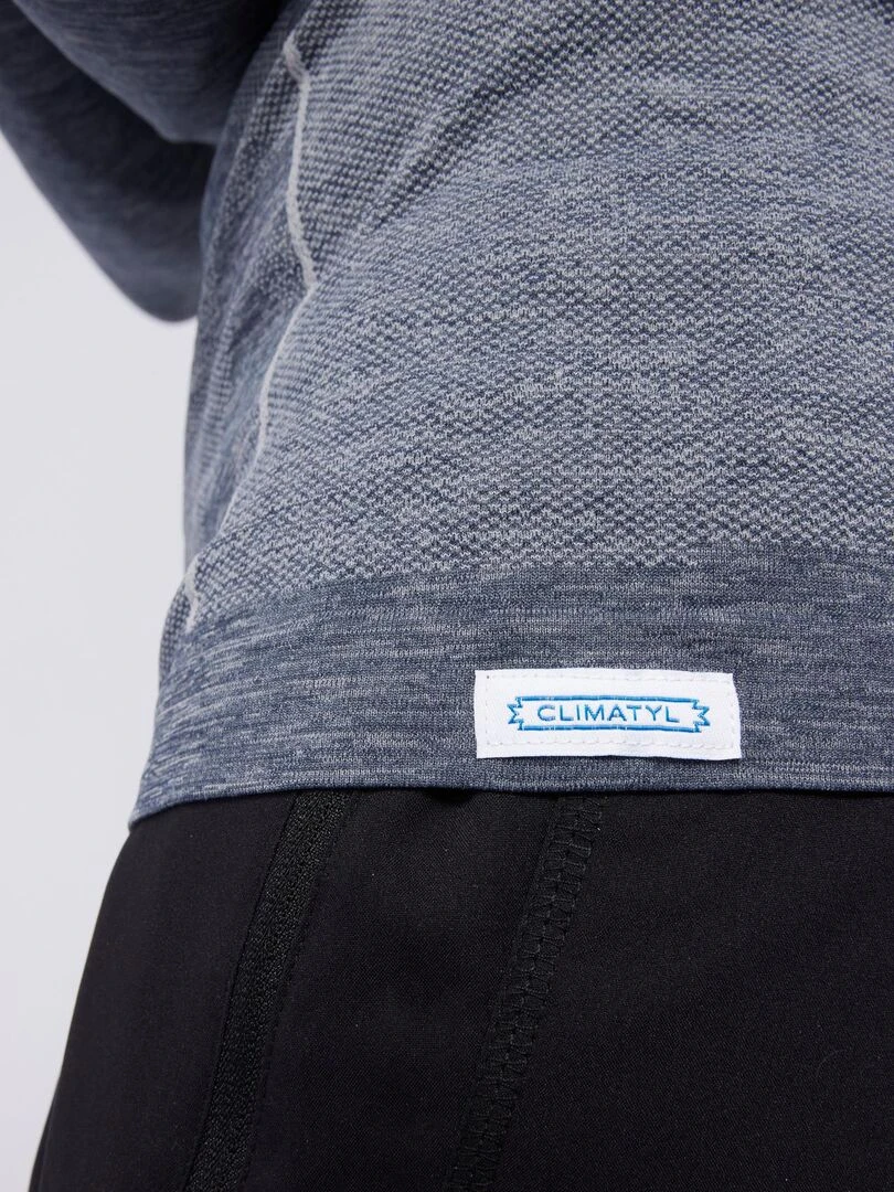 Sweat à capuche zippé +1m90   Bleu marine