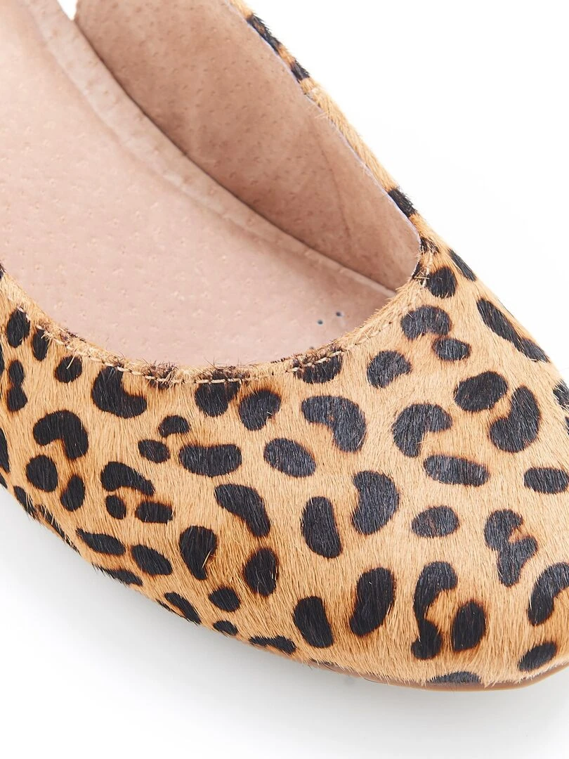 Ballerines ouvertes   Damart   Marron