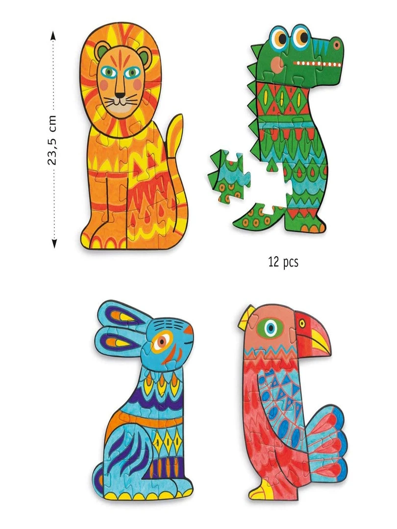 Diy Puzzle A Colorier Animacolor N/A