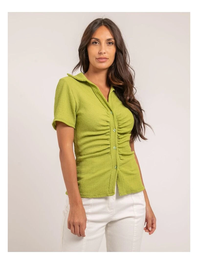 Chemise manches courtes ORLA Vert