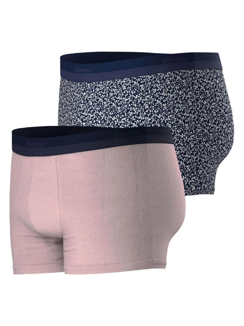 Lot de 2 boxers homme Edition Coton bio   Rose