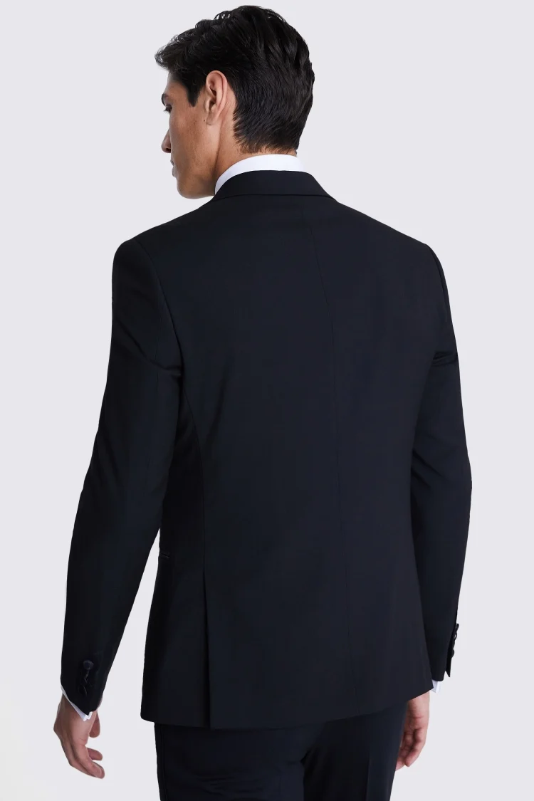 Slim Fit Black Notch Lapel Tuxedo Jacket   Buy Online at Moss