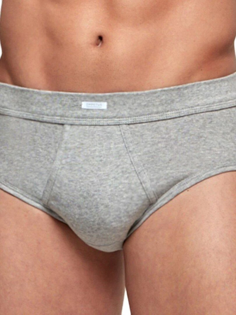 Slip pur coton Essentials Gris