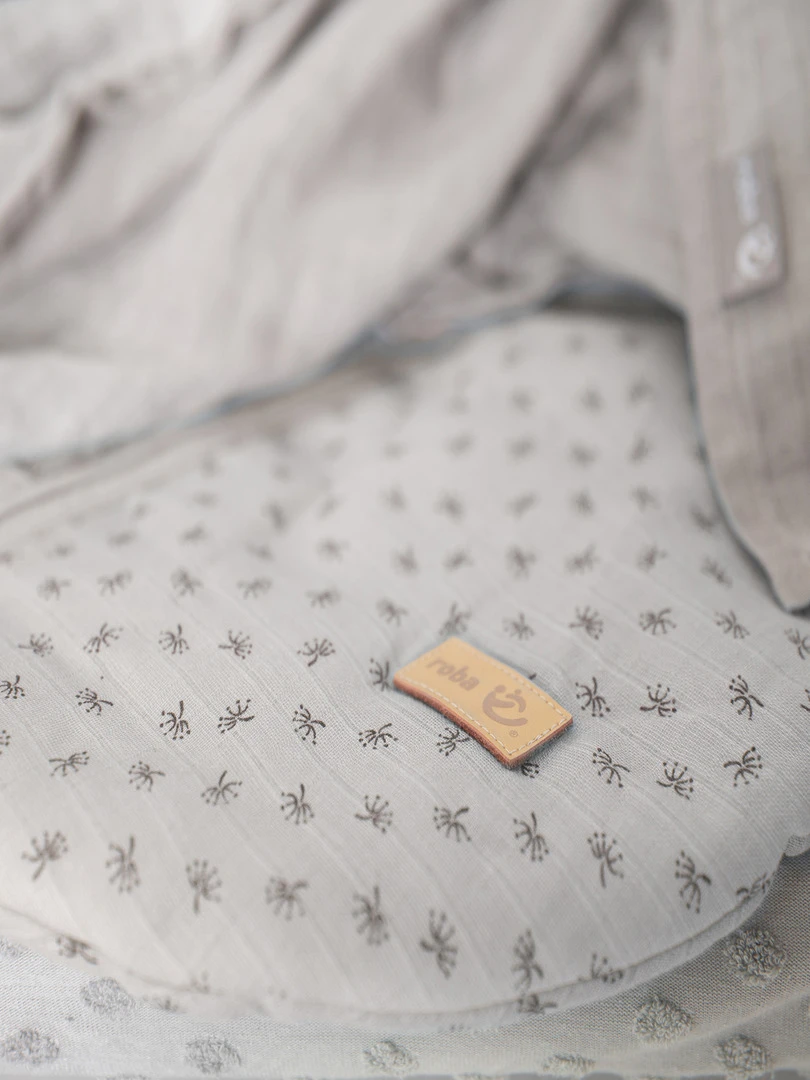 ROBA Organic Gigoteuse Bébé "Lil Planet" Sac de Couchage D'été Gris Argenté Gris clair
