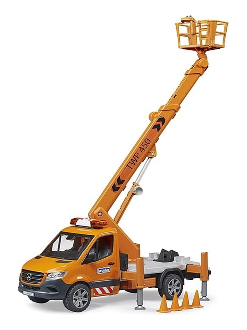 MB Sprinter avec plateforme de travail et module son + lumière   Orange