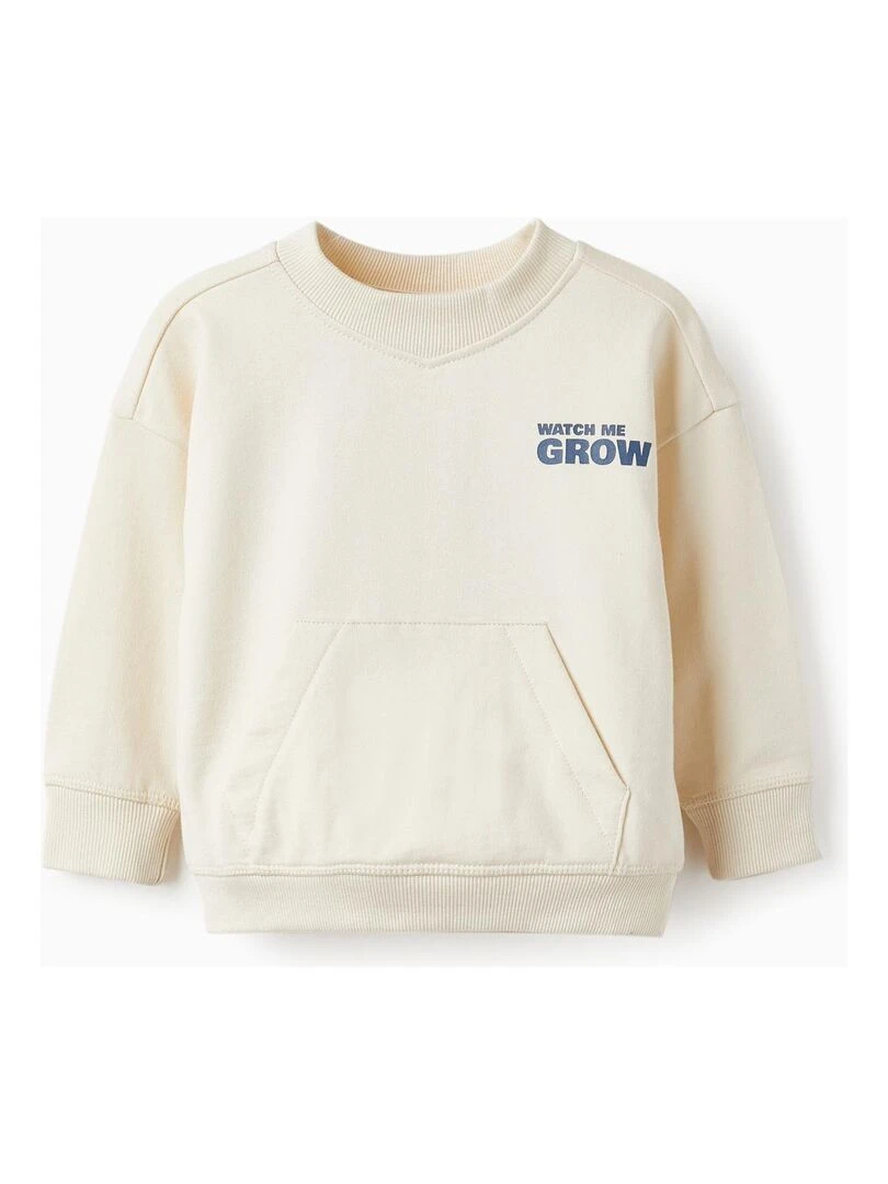 Pull pour Bébé Garçon 'Watch Me Grow' NATURE TAKEOVER Blanc