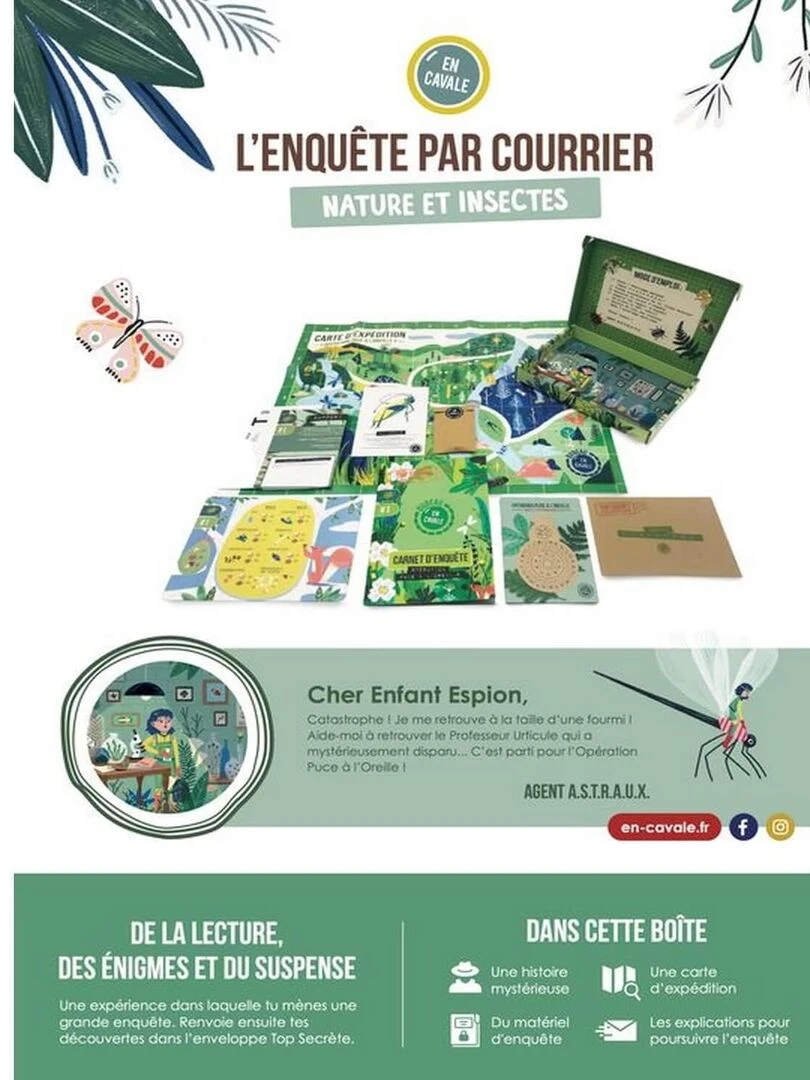 L'enquête par courrier : nature et insectes :enfant   N/A
