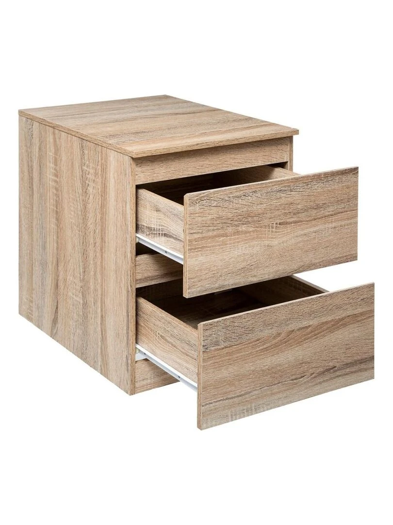 Chevet 2 tiroirs Dolo Beige