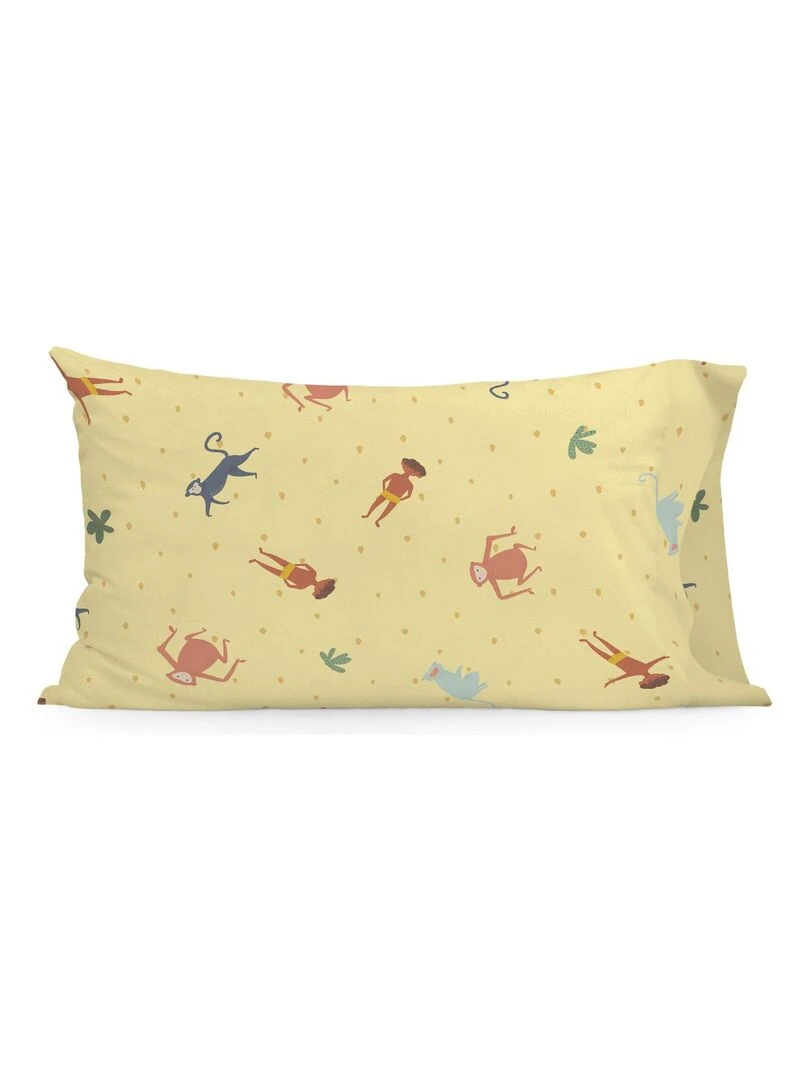 Taie d'oreiller Jungle life "Happyfriday" Multicolore