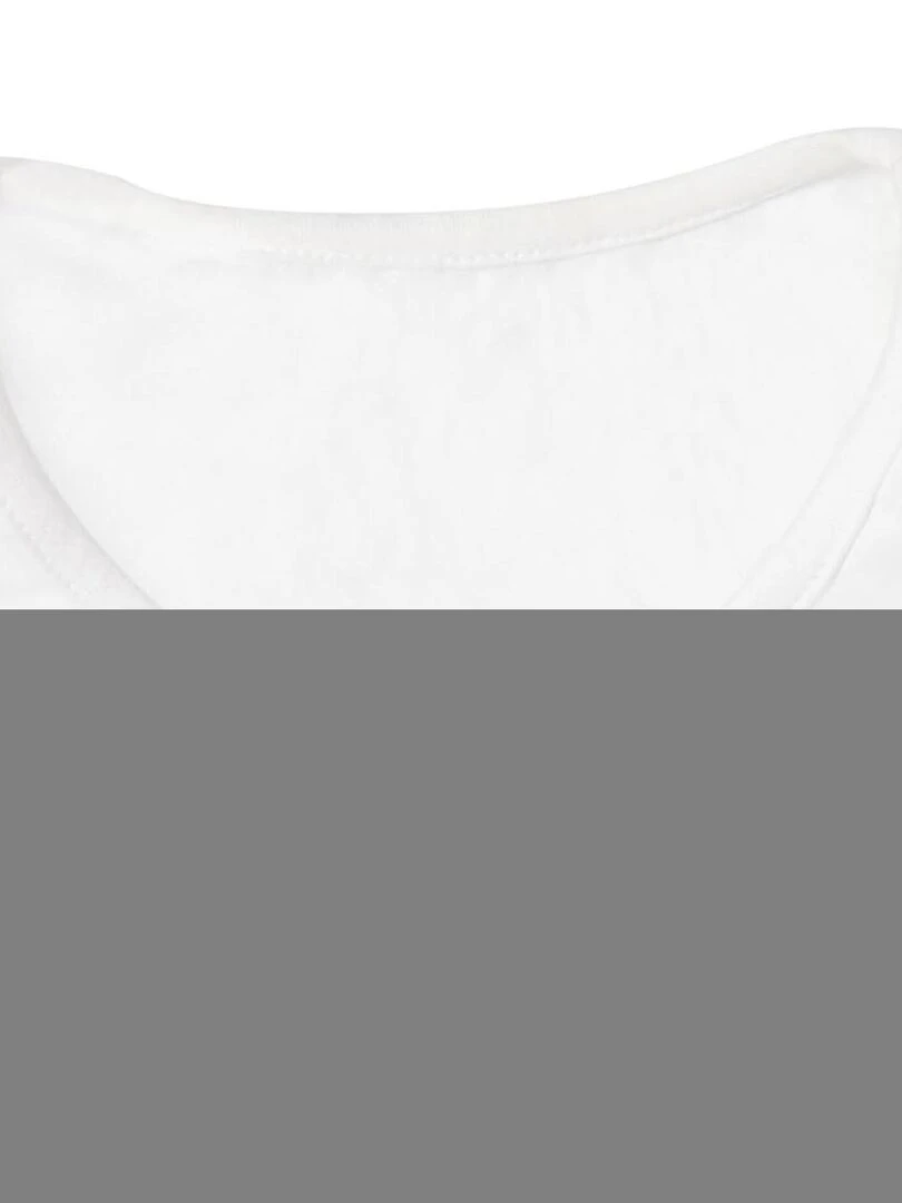 T shirt Blanc Été Fille Dos Nageur MARCEL 'LA FAUTE A VOLTAIRE' Blanc
