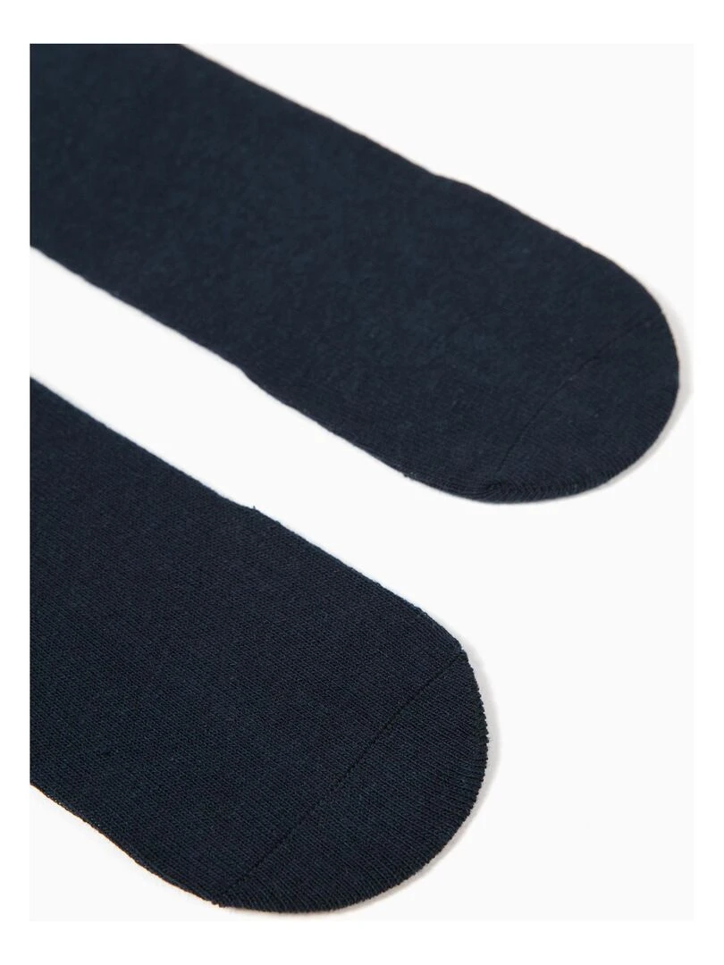 2 Chaussettes Hautes Enfant   ESSENTIALS LINE   Bleu nuit