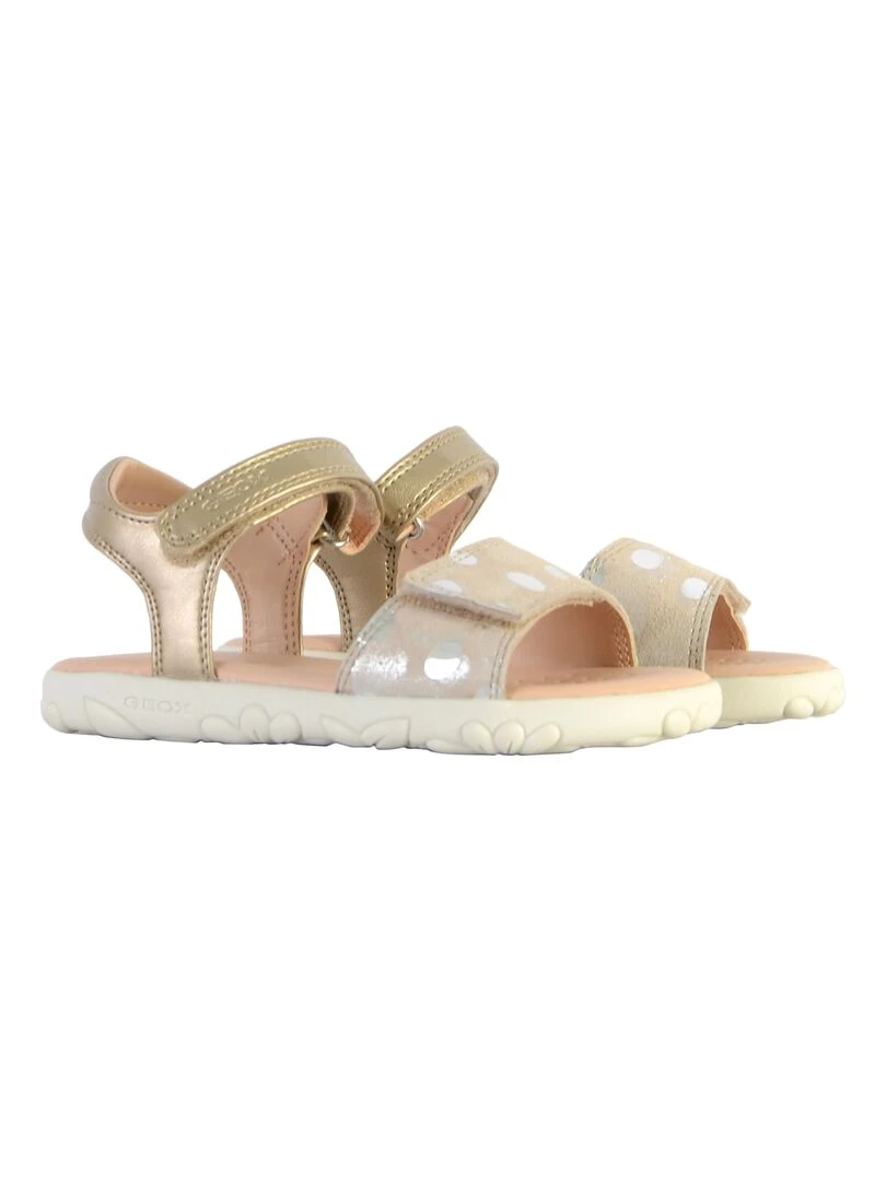 Sandale Cuir Enfant Geox Haiti   Beige