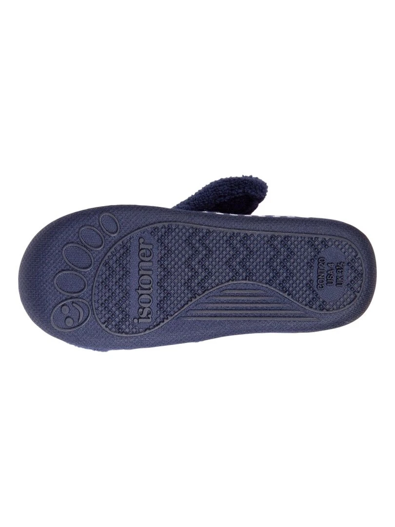 Chaussons bottillons velcro Bébé Baleine Marine   Bleu marine