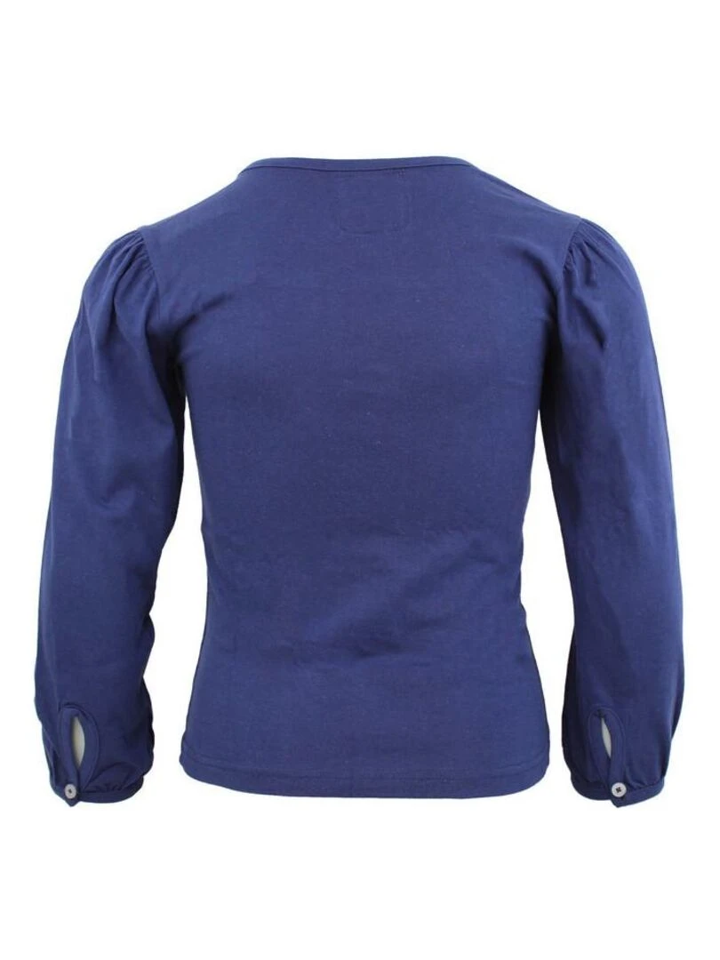 T shirt manches longues fille FURYLON MISS GIRLY Bleu