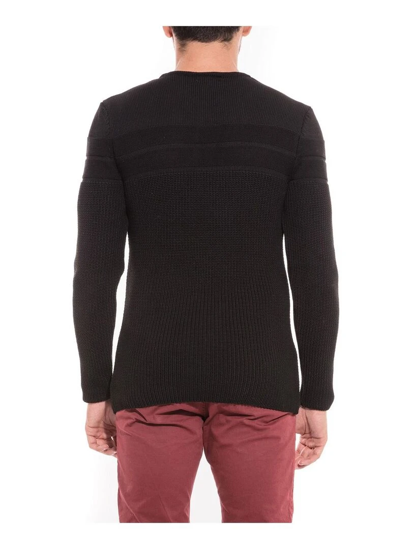 Pull col rond LOUVRE Noir