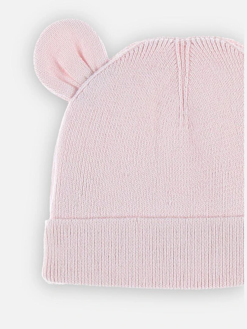 Bonnet en tricot  clair   Noukie's   Rose