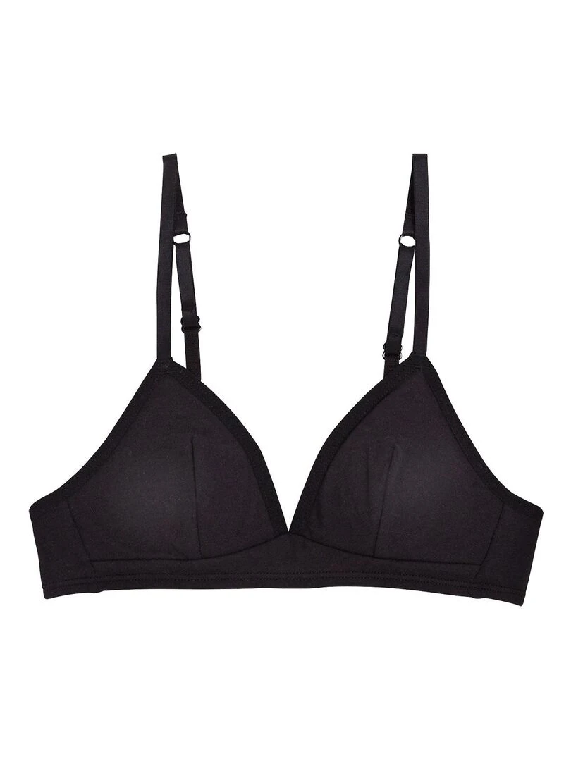 Soutien gorge souple avec mousse amovible Pépita Noir