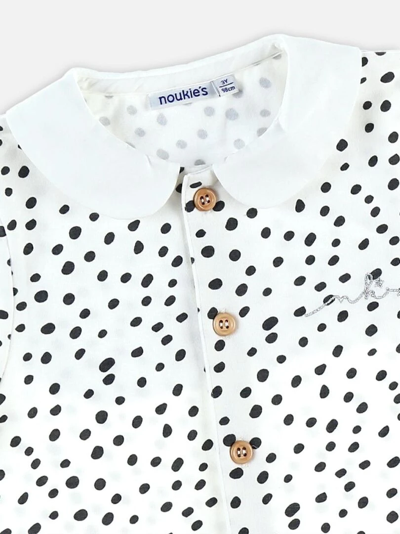 Blouse à pois    Noukie's   Bleu