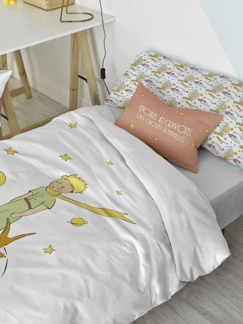 Housse de coussin Ses amis "Happyfriday"   Blanc