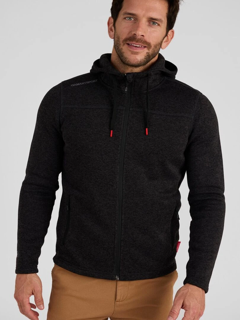Polaire capuche Thermolactyl DamartSport Noir