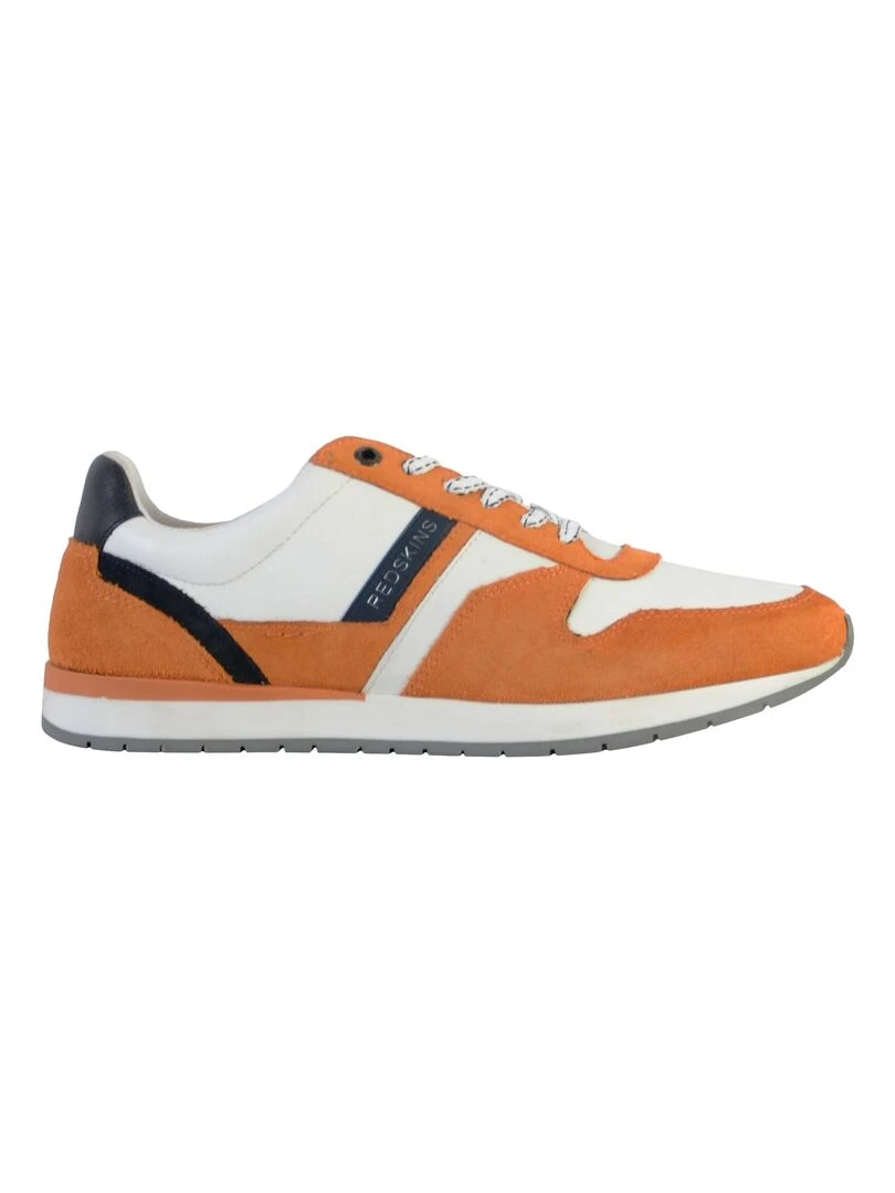 Basket Cuir Redskins Nixori Orange