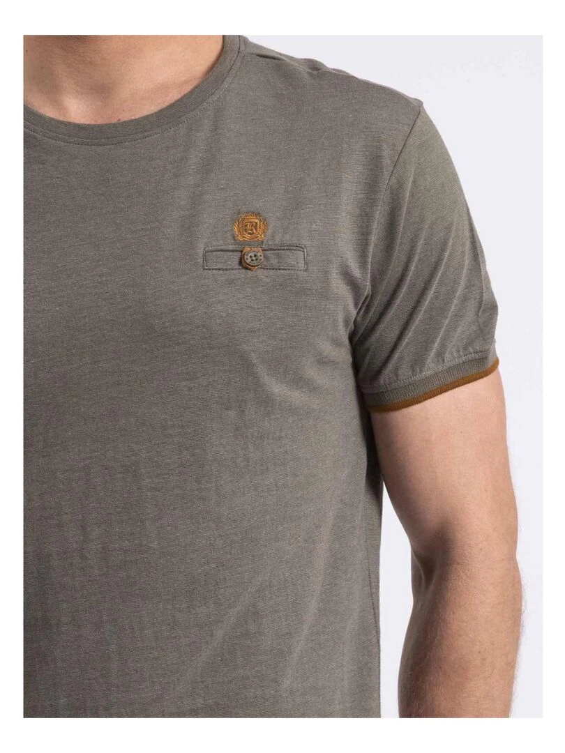 T shirt col rond NAKOTOC   Kaki