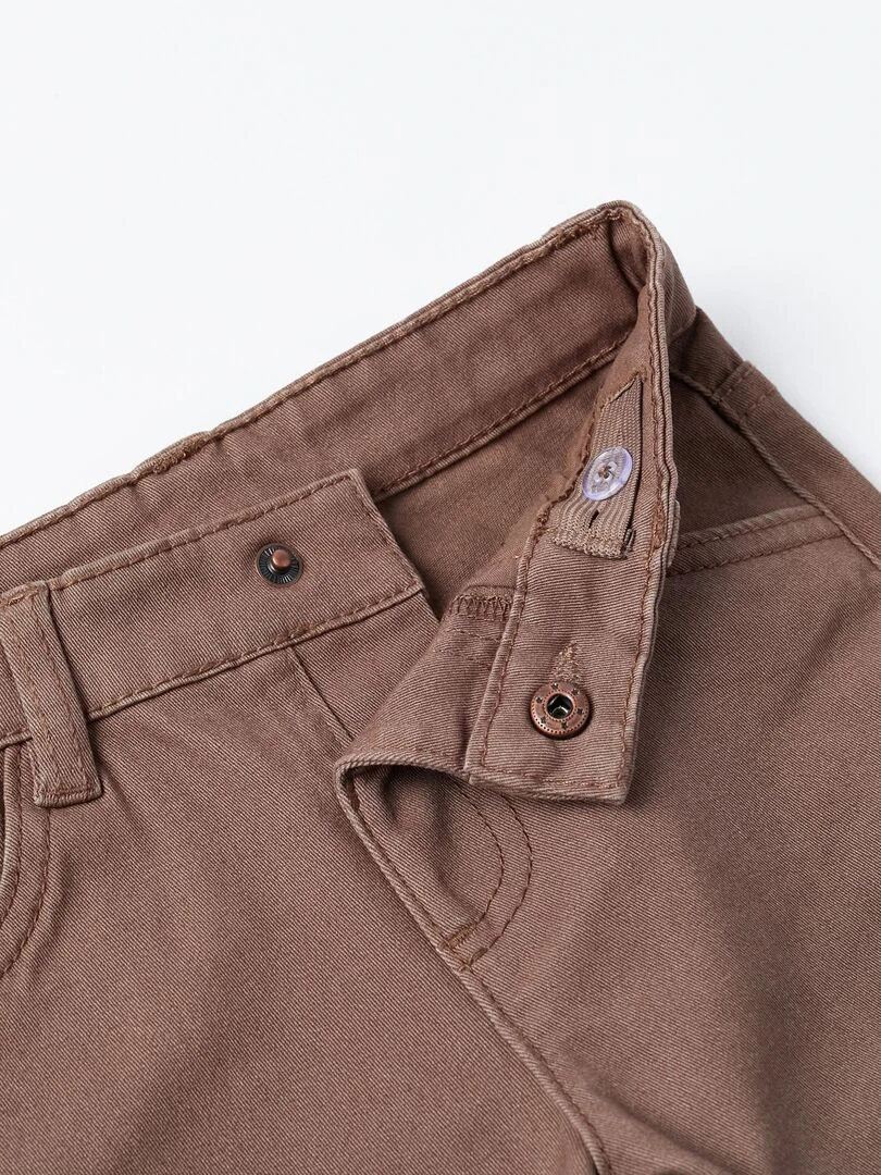 Pantalon en Sergé de Coton pour Bébé Garçon   ROYALS OFF DUTY   Marron