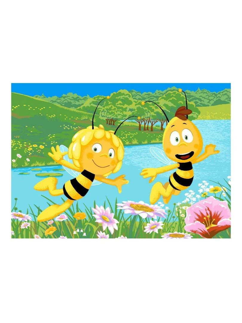 Tapis enfant MAYA AND WILLY Multicolore 95x133 Fait en Europe Multicolore