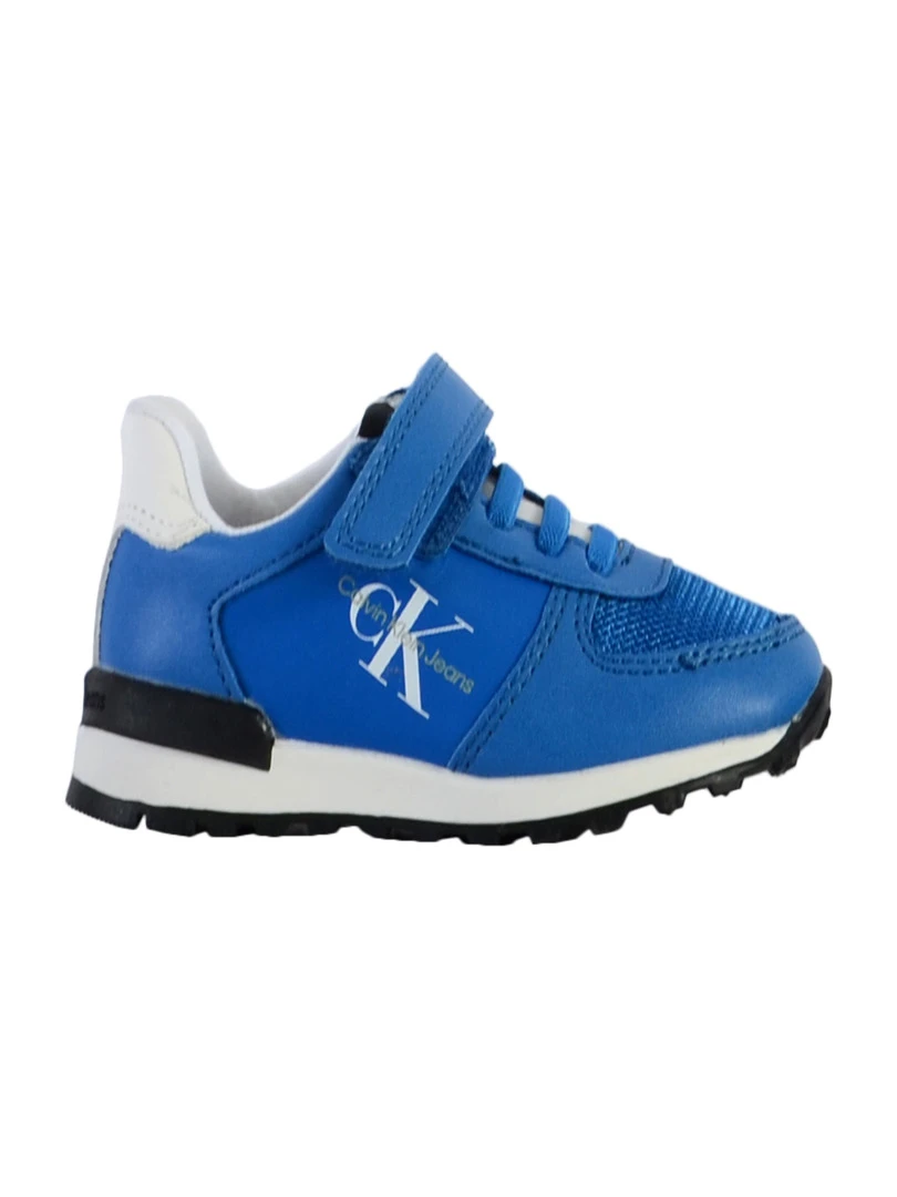 Basket À Scratch Calvin Klein Jeans Enfant Low Cut Lace up Bleu