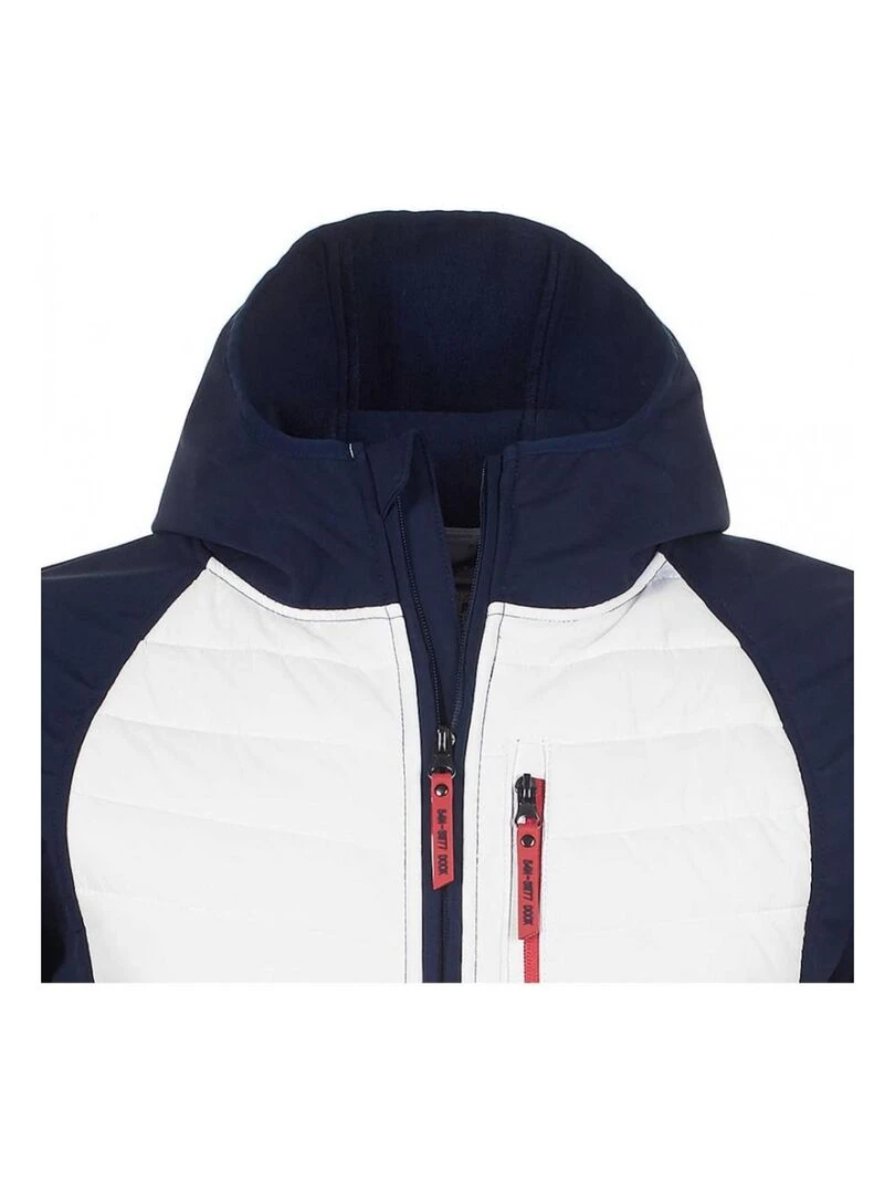 Blouson softshell homme CAPVER   VENT DU CAP   Noir Bleu marine Blanc